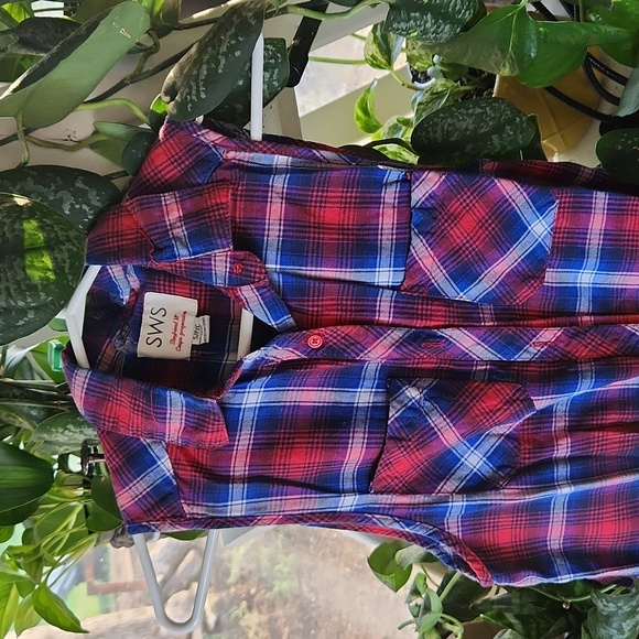 Boyfriend style plaid dress - Picture 2 of 2